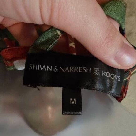 Shivan & Narresh X Koovs Indian Lush Vineyard Maxi Dress Medium - Picture 14 of 16